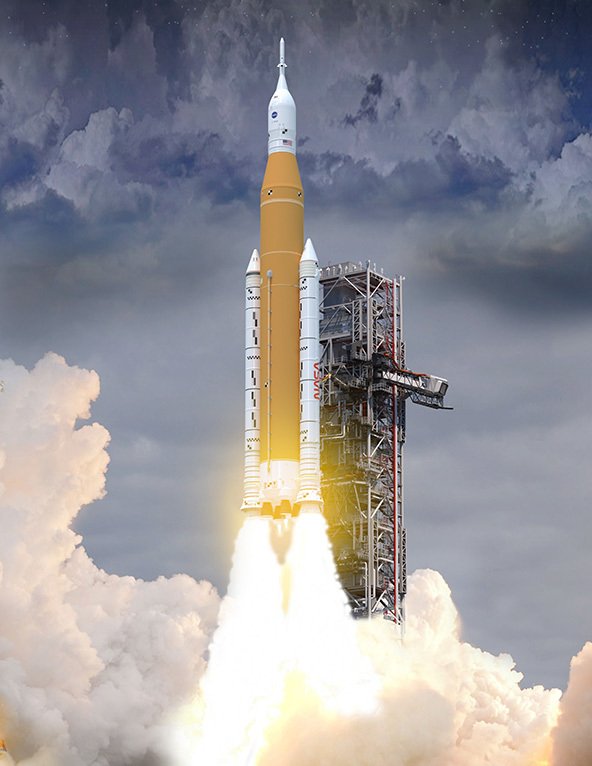 SLS je jediná raketa, která dokáže vyslat kapsli Orion, astronauty i náklad na misi Artemis k Měsíci