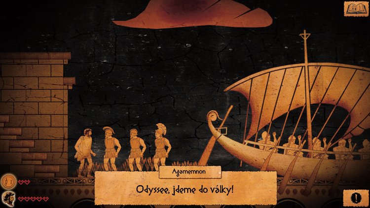 Řecká kapitola je zasazena do období Trójské války, hlavním hrdinou je Odysseus