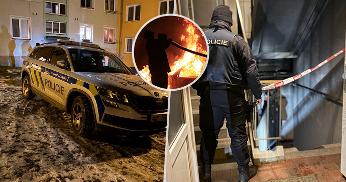 V Aši hořel obytný dům, 13 lidí bylo evakuováno, 6 z nich je v nemocnici.