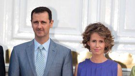 Asma Asadová s manželem, syrským diktátorem Bašárem Asadem