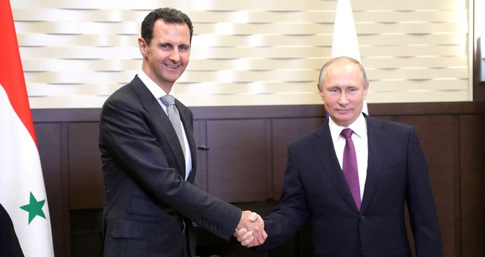 Bašár Asad u Vladimira Putina (2017).