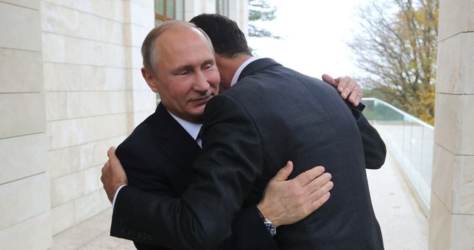 Bašár Asad u Vladimira Putina (2017).