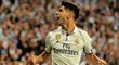 Záložník Realu Madrid Marco Asensio slaví gól proti Bayernu Mnichov