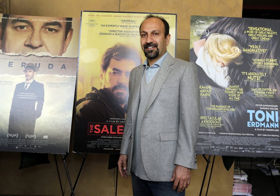 Íránský režisér Asghar Farhadi na předávání Oscarů kvůli Trumpovi nepřijel.