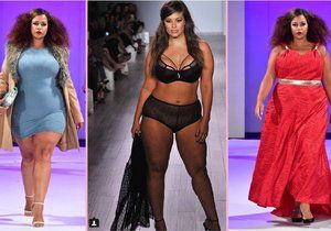 Plus size modelky a uprostřed Ashley Graham ve vlastní kolekci spodního prádla.