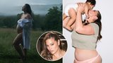 Plus size kráska Ashley Grahamová rok a půl po porodu znovu těhotná: Oznámila to sexy fotkou!