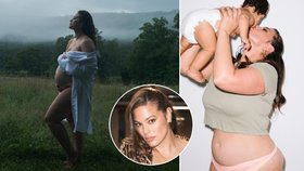 Plus size kráska Ashley Grahamová rok a půl po porodu znovu těhotná: Oznámila to sexy fotkou!
