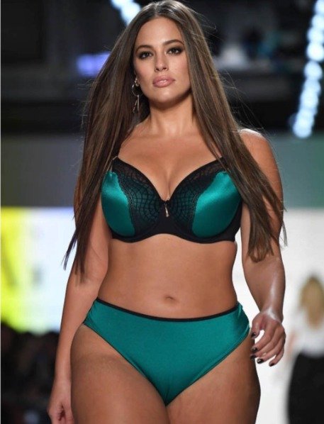 Ashley Graham na newyorském týdnu módy  v září 2017