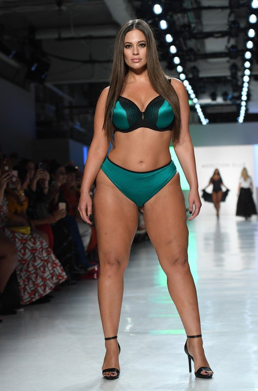 Ashley Graham na newyorském týdnu módy  v září 2017