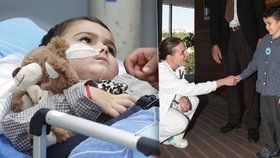 Ashya King v Protonovém centru Praha a na kontrolní návštěvě