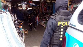Inspektoři ČOI si v doprovodu policistů posvítili na asijskou tržnici v Hatích. Zabavily padělky za 26 milionů korun.