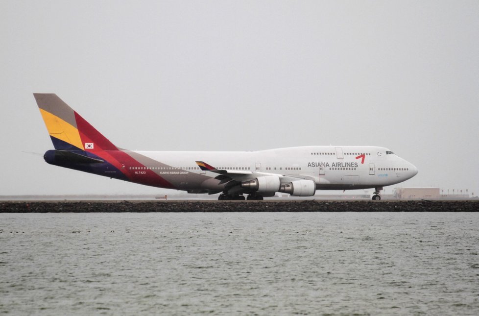 Letadlo společnosti Asiana Airlines