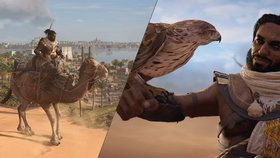 Plíživá akce Assassin&#39;s Creed Origins ze starověkého Egypta.