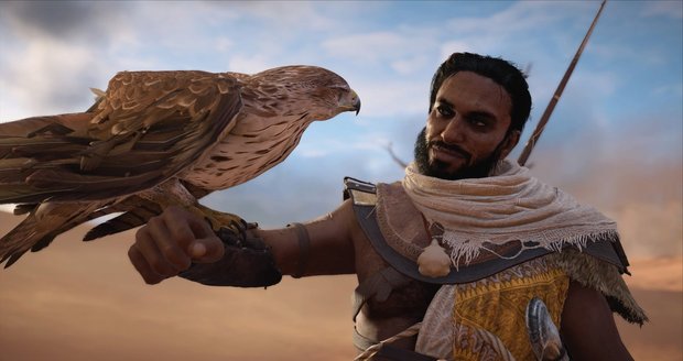 Plíživá akce Assassin&#39;s Creed Origins ze starověkého Egypta.