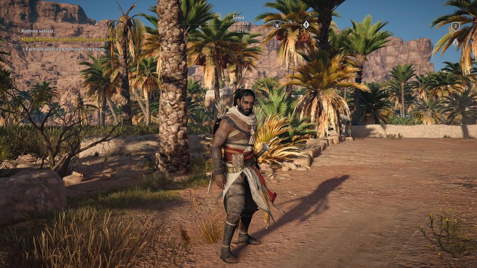 Plíživá akce Assassin&#39;s Creed Origins ze starověkého Egypta.