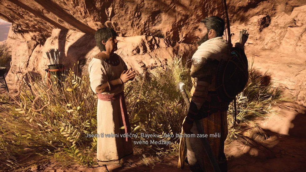 Plíživá akce Assassin&#39;s Creed Origins ze starověkého Egypta.