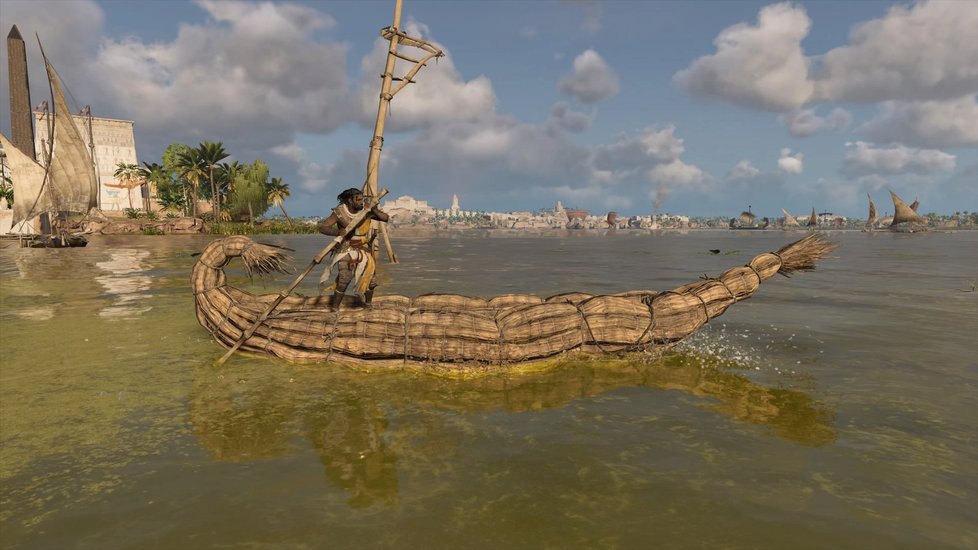 Plíživá akce Assassin&#39;s Creed Origins ze starověkého Egypta.