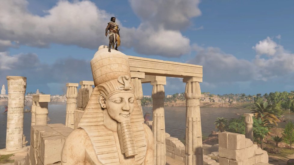 Plíživá akce Assassin&#39;s Creed Origins ze starověkého Egypta.