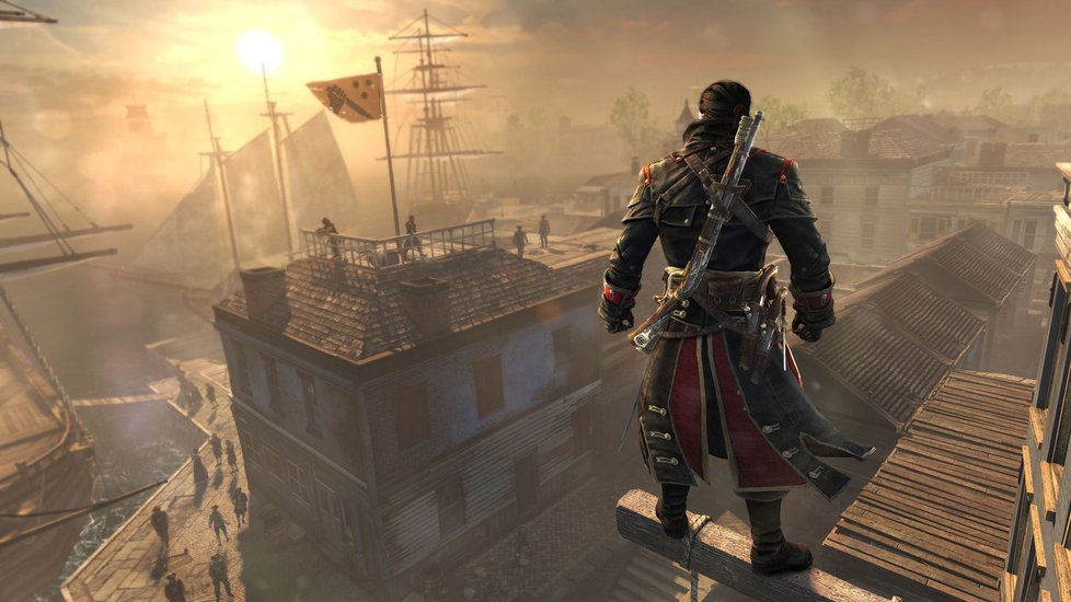 Nesmí vás vidět, nesmí vás slyšet. Hratelnost Assassin’s Creed Rogue bude fanouškům série dobře známa.