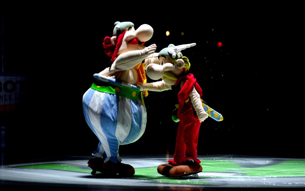 Asterix a Obelix jako maskotí mistrovství světa v ledním hokeji 2017