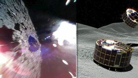 „Skákající“ roboti poslali první snímky z 280 milionů kilometrů vzdáleného asteroidu