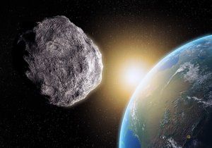 Asteroid poblíž Země (ilustrační foto)