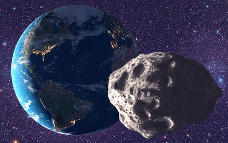 Na Zemi se řítí obří asteroid, proletí ale v bezpečné vzdálenosti