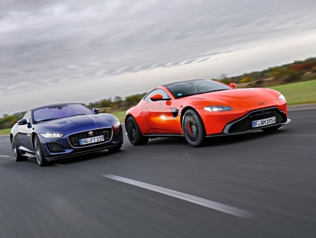 Aston Martin Vantage V8 vs. Jaguar F-Type