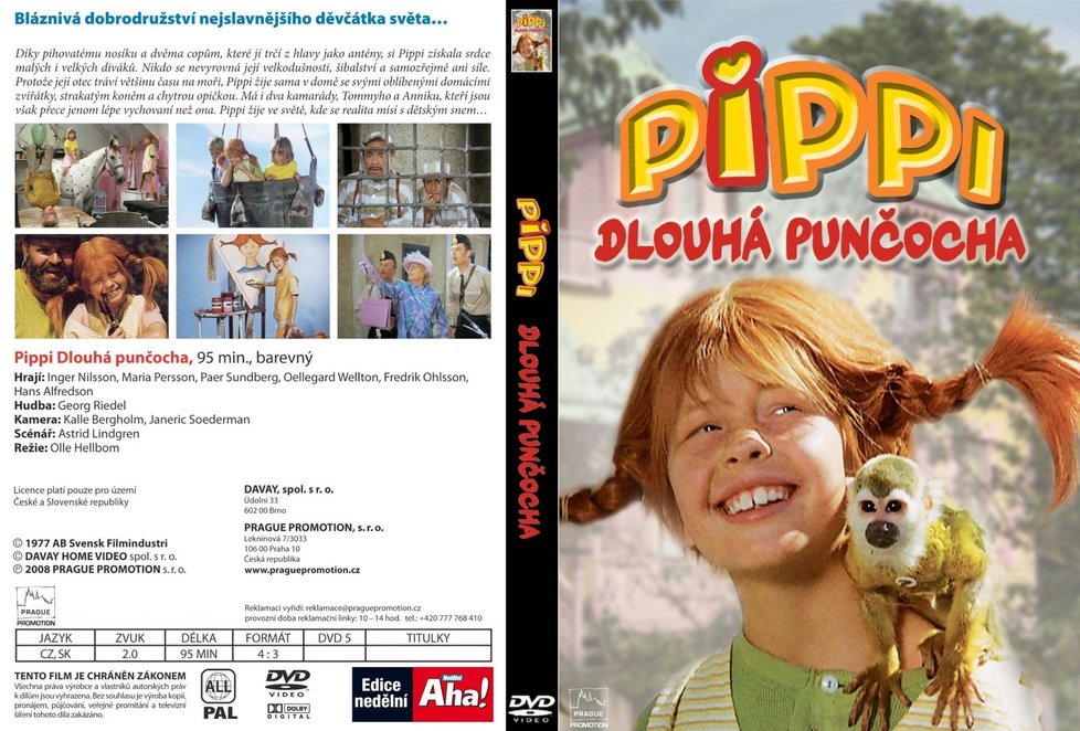 Pipi Dlouhá punčocha je nejslavnější dílo spisovatelky, podle knihy byl natočen i film.