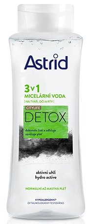 Micelární voda CITYLIFE DETOX 3v1, Astrid, 119 Kč