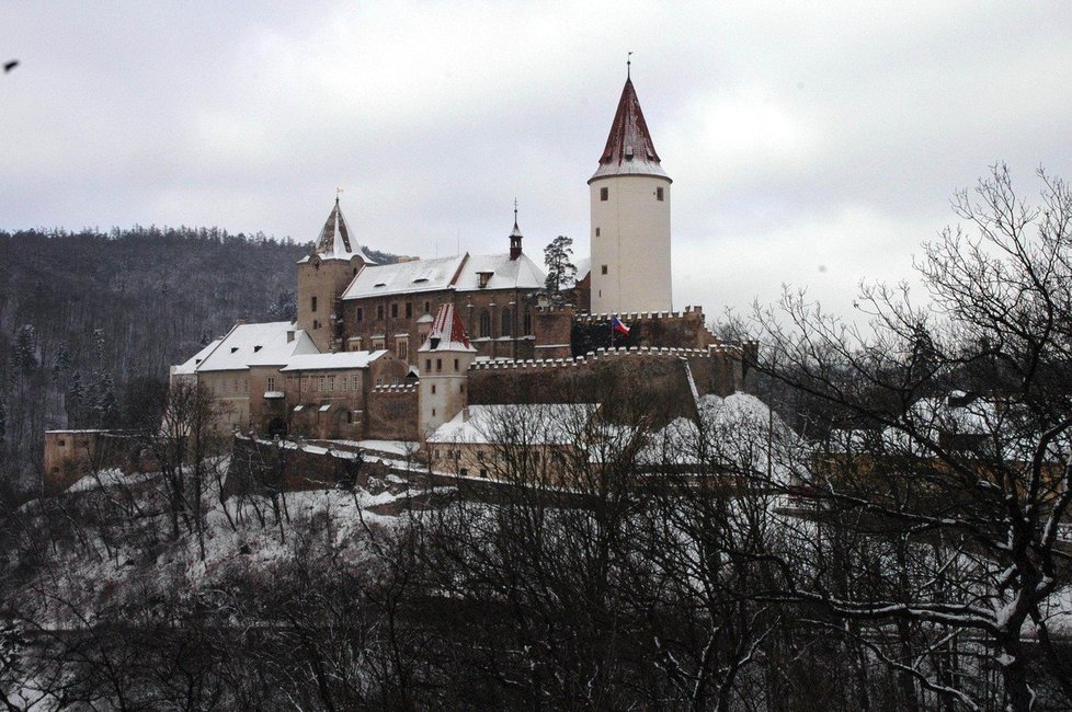 Hrad Křivoklát, Česká republika. Filmaři jej milují, natočily se zde pohádky Anděl Páně, Honza málem králem, Jak se budí princezny či Třetí princ.