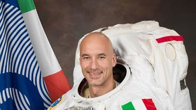 Italský astronaut Luca Parmitano.