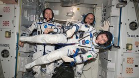Samantha Cristoforettiová na ISS.