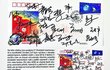 Kolekce podpisů čínských astronautů