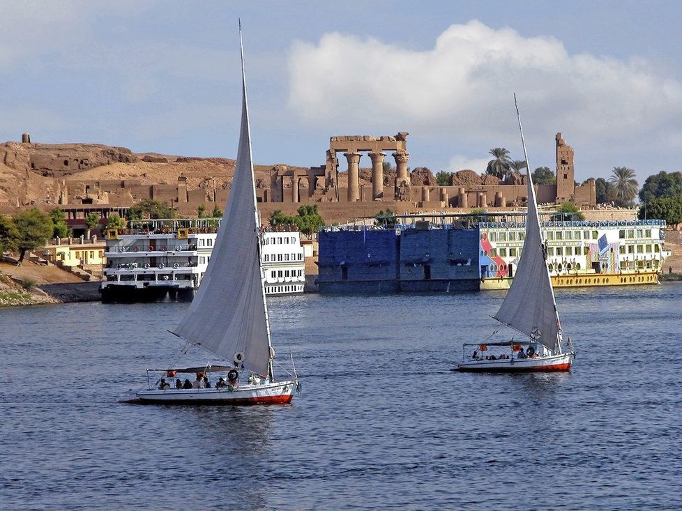 řeka Nil, Asuán, Egypt