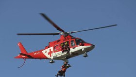 Zásah Vrtulníkové záchranné zdravotní služby ATE.