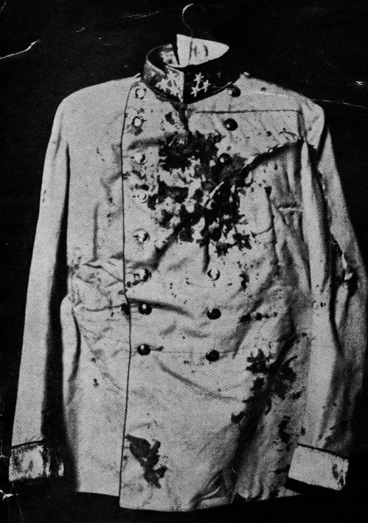 Zakrvácená uniforma arcivévody Ferdinanda