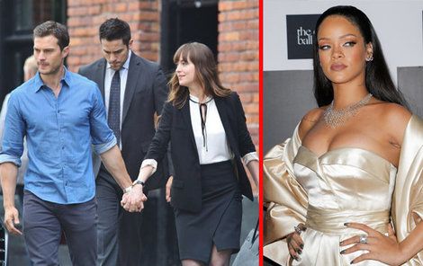 Dornan i Dakota Johnson natáčejí poblíž Nice pokračování Padesáti odstínů...Rihanna přistála v Nice jen pár hodin před útokem.