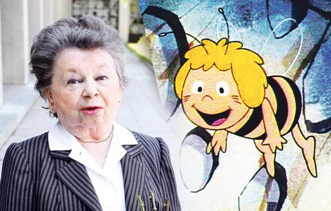 Aťka Janoušková nadabovala animovanou včelku Máju.