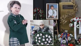 Na pohřbu Aťky Janouškové se objevila její „falešná sestra“.