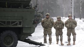 Američané v Pobaltí během vojenského cvičení NATO Atlantic Resolve (Atlantické odhodlání)
