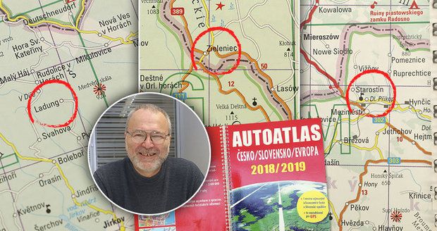 Antonín „cupuje“ autoatlas plný chyb: Silnice na sjezdovce i špatné názvy obcí