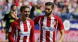 Útočník Atlétika Madrid Antoine Griezmann opět řádil