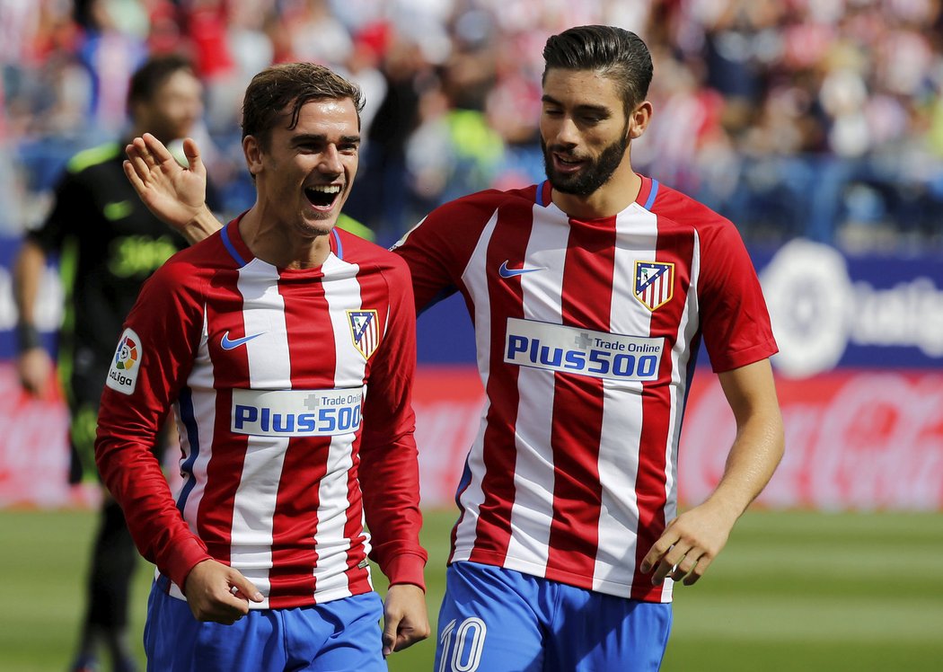 Útočník Atlétika Madrid Antoine Griezmann opět řádil