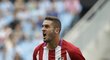 Záložník Atlétika Madrid Koke slaví gól do sítě Celty Vigo