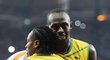 Usain Bolt a Yohan Blake ovládli sprinterské závody na londýnské olympiádě