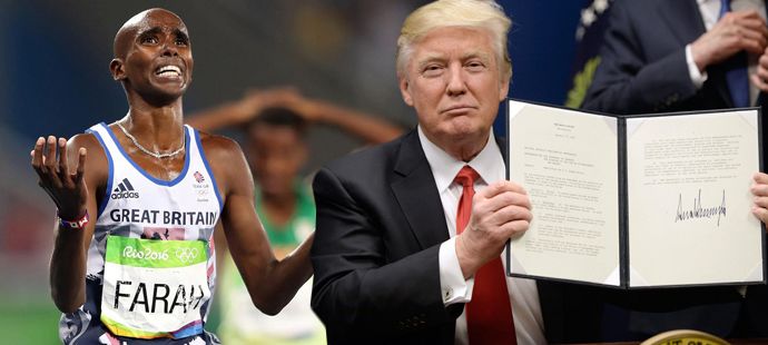 Trumpův výnos omezující migraci rozčílil slavného běžce Mo Faraha