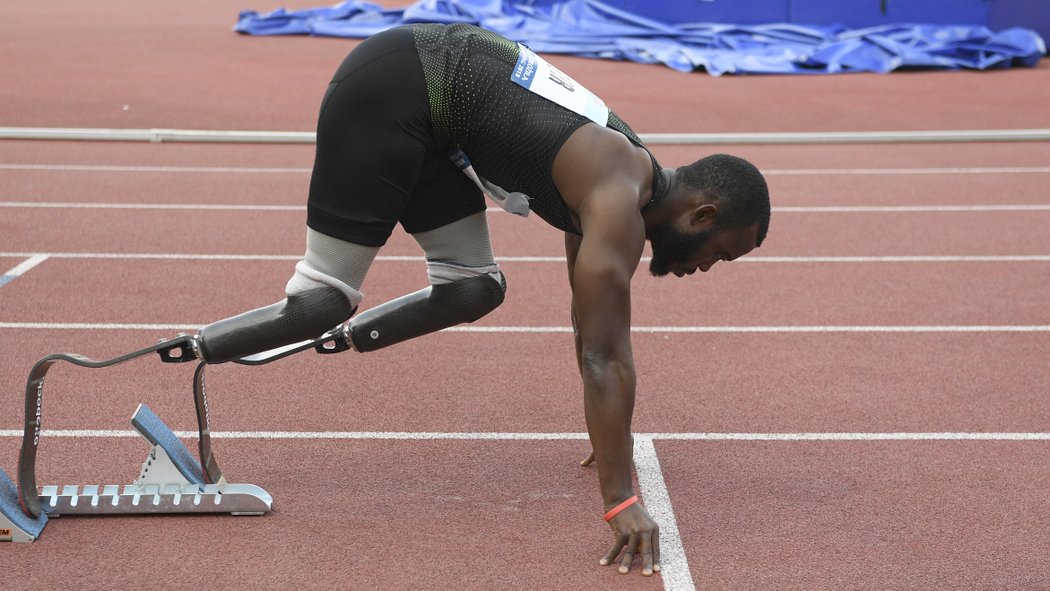 Američan Blake Leeper na startu