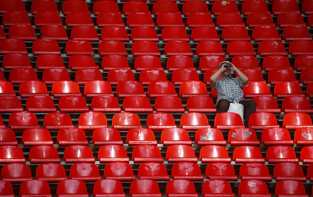 Na atletickém mistrovství světa v Moskvě tribuny najdete spoustu volných míst. Diváky šampionát příliš netáhne.