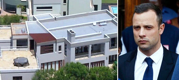 Beznohý atlet Oscar Pistorius prodal dům, ve kterém zabil přítelkyni Reevu.